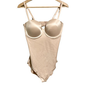 SPANX Suit Your Fancy Cupped Shapewear Panty Bodysuit Size XL